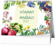 BALOUŠEK Vitamíny a minerály Renaty Raduše Herber 2027, 21 × 15 cm - Desk Calendar