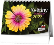 BALOUŠEK Květiny 2027, 21 × 15 cm - Desk Calendar