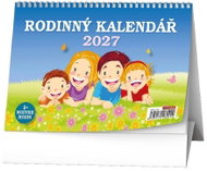 BALOUŠEK Rodinný 2027, 21 × 15 cm - Desk Calendar