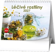 BALOUŠEK IDEÁL Léčivé rostliny 2027, 16,5 × 13,5 cm - Desk Calendar