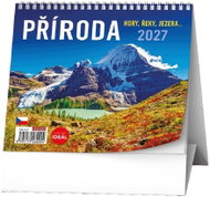 BALOUŠEK IDEÁL Příroda, hory, řeky, jezera… 2027, 16,5 × 13,5 cm - Desk Calendar