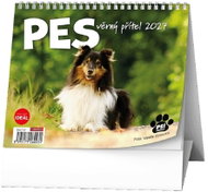 BALOUŠEK IDEÁL s psími jmény Pes, věrný přítel 2027, 16,5 × 13,5 cm - Desk Calendar