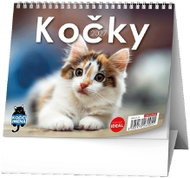 BALOUŠEK IDEÁL s kočičími jmény Kočky 2027, 16,5 × 13,5 cm - Desk Calendar