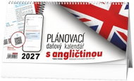 BALOUŠEK plánovací daňový s angličtinou 2027, 30 × 15 cm - Desk Calendar