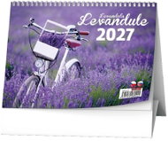 BALOUŠEK Levandule 2027, 21 × 15 cm - Desk Calendar