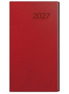 BALOUŠEK Jakub Vivella týdenní 2027, bordó, kapesní, 7,5 × 15 cm - Planner
