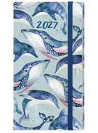 BALOUŠEK Jakub Lamino týdenní Velryba 2027, kapesní, 7,5 × 15 cm - Planner