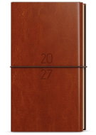 BALOUŠEK Jakub Dueto Weekly with Block 2027, Brown Pocket, 7.5 × 15 cm - Planner