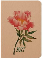 BALOUŠEK Oskar Kraft týdenní Růže 2027, A5, 14,3 × 20,5 cm - Planner