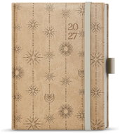 BALOUŠEK Prokop Vivella extra týdenní Hvězdy 2027, béžový, B6, 12 × 16,5 cm - Planner