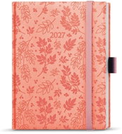 BALOUŠEK Prokop Vivella extra týdenní Lístek 2027, pastelově růžový, B6, 12 × 16,5 cm - Planner