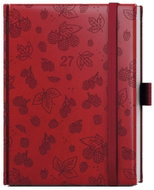 BALOUŠEK Prokop Vivella extra týdenní Maliny 2027, bordó, B6, 12 × 16,5 cm - Planner