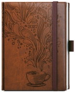 BALOUŠEK Prokop Vivella extra týdenní Káva 2027, hnědý, B6, 12 × 16,5 cm - Planner