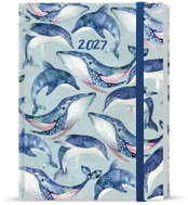 BALOUŠEK Prokop Lamino týdenní Velryba 2027, B6, 12 × 16,5 cm - Planner