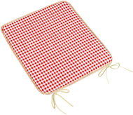 BELLATEX Seat cushion BERTA 34/609 smooth 40 × 40 cm, red - Chair Cushion