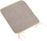 BELLATEX Seat cushion BERTA 34/608 smooth 40 × 40 cm, brown - Chair Cushion