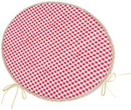 BELLATEX Seat BERTA 79/609 round smooth diameter 40 cm, red - Chair Cushion