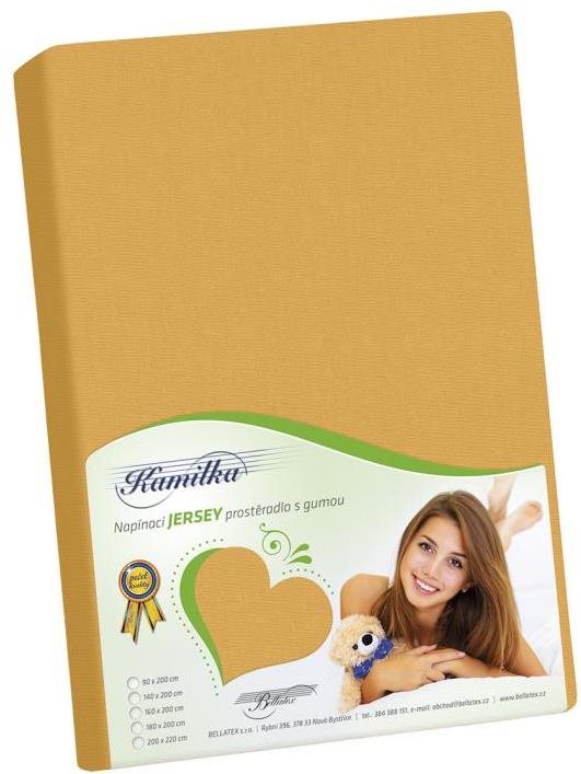 Bellatex 009 J7 Jersey lepedő, 180×200, mustársárga