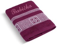 Ručník BELLATEX s.r.o. Froté ručník 50×100 řecká kolekce 155/022 s výšivkou Babička - Ručník