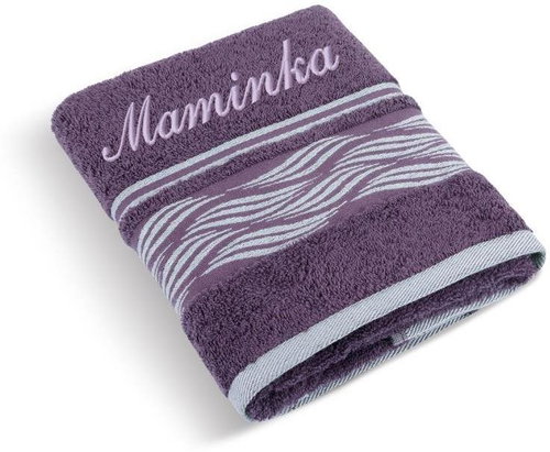 BELLATEX s. r. o. Terry towel 50×100 Wool 72/120 with embroidery Mom - Towel - Main image