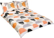 BELLATEX Linen cotton F 90 cm/203 orange semicircle 1 pcs 180 × 200 cm, 2 pcs 70 × 90 cm - Bed Linen