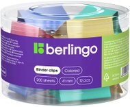 BERLINGO 41 mm, pastelové barvy - dóza 12 ks - Document Clip