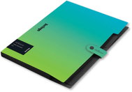 BERLINGO Radiance A4 třídicí kniha, 5 přihrádek, modro-zelená - Document Folder
