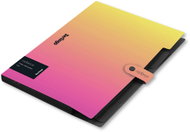 BERLINGO Radiance A4 třídicí kniha, 5 přihrádek, růžovo-oranžová - Document Folder