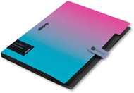 BERLINGO Radiance A4 třídicí kniha, 5 přihrádek, modro-růžová - Document Folder