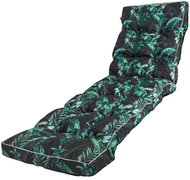 Blomster Quilted cushion for garden beach lounger - green leaves - Cushion