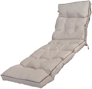Blomster Quilted cushion for garden beach lounger - beige - Cushion