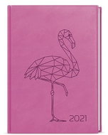 BALOUŠEK Oskar vivella with embossing, A5, pink, heart motif (CZ / SK) - Planner