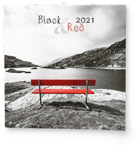 BALOUŠEK - Black & Red - Wall Calendar - Main image