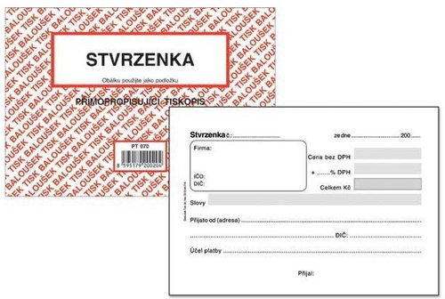BALOUŠEK - receipts, 50 sheets - Sticky Notes - Main image