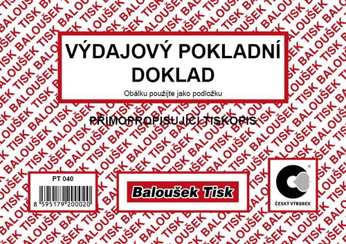 BALOUŠEK Cash Receipt - Form - Main image