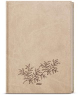 BALOUŠEK 2022 A5 Vivella s ražbou béžová Větvička - Diář