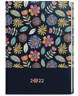 BALOUŠEK 2022 B6 Lamino černý - Diář