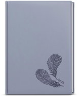 BALOUŠEK 2022 B6 Vivella s ražbou holubí šeď Pírka - Diář