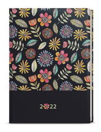 BALOUŠEK 2022 B6 Lamino Black - Daily Diary