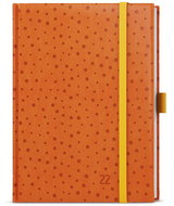 BALOUŠEK 2022 B6 Vivella Extra Orange Polka Dots - Daily Diary