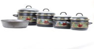 Belis Smaltovaná sada nádobí Gold 5ks, 11,5l - Cookware Set