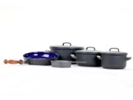 Belis Sfinx Sada nádobí modrý smalt BSE 5ks - Cookware Set