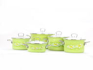 Belis Smaltovaná sada nádobí Daisy 5ks - Cookware Set