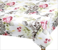 BELLATEX s.r.o. Ubrus EMA 543 100 × 100cm šedorůžové květy - Tablecloth