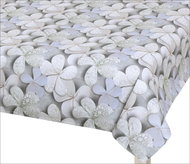 BELLATEX s.r.o. Ubrus DITA 401 140 × 200cm šedý květ - Tablecloth