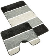 BELLATEX s. r. o. SADA-AVANGARD 60 × 100+60 × 50 700/892 black/grey wheels - Bath Mat