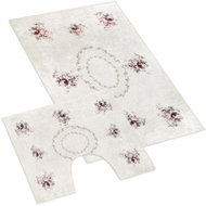 BELLATEX s. r. o. Bathroom set - 3D printing 60×100+60×50 850/036 bouquet - Bath Mat