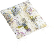 BELLATEX Seat cushion EMA 41/558 quilted 40 × 40 cm, Garden lilac - Pillow Seat