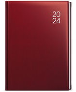 Baloušek Print Diary - Adam - balacron - B6 - burgundy - 2024 - Planner