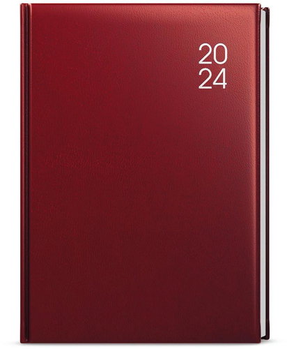 Baloušek Print Diary - Adam - balacron - B6 - burgundy - 2024 - Planner - Main image